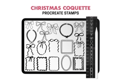 Christmas Coquette Procreate Stamps and Brushes Set Product Image 5