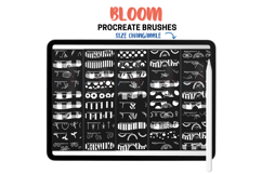 Bloom Procreate Pattern Brushes Floral Fruit Stripe Gingham Product Image 2
