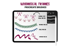Whimsical Frames Procreate Stamps &amp; Pattern Brushes Bows Product Image 8