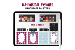 Whimsical Frames Procreate Stamps &amp; Pattern Brushes Bows Product Image 10