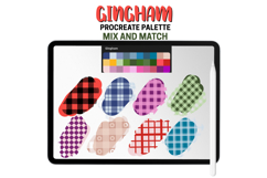 Gingham Procreate Pattern Brushes Seamless Plaid &amp; Check Product Image 6