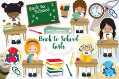 Back to School Girls Graphic &amp; Illustration - Sublimation Product Image 1