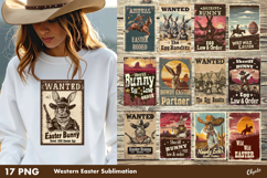 Easter Western Bundle, Retro Easter Sublimation PNG Product Image 1