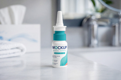 Nasal Spray Bottle Mockup Product Image 1