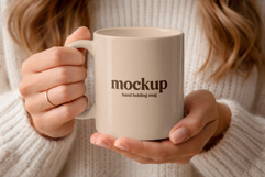 Hand Holding Mug Mockup Product Image 1