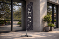 Outdoor Advertising Feather Flag Mockup Product Image 1