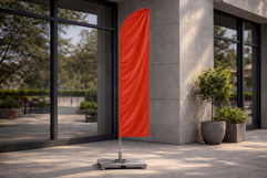 Outdoor Advertising Feather Flag Mockup Product Image 2