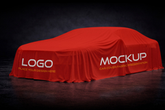 Car Cover Fabric Presentation Mockup Set Product Image 4