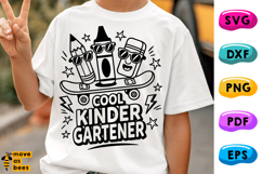 Cool Kindergartener Svg, Png, Kids Back To School Shirt Svg Product Image 1