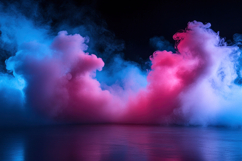Blue Pink Smoke Background Product Image 1