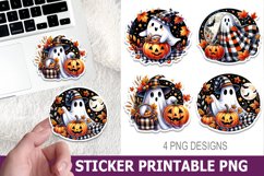 Halloween Ghost Sticker Printable | High Quality 300 Dpi Product Image 1