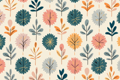 Flower Plant Doodle Background Product Image 1