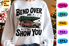 Bend Over And I&#039;ll Show You Svg, Png, Christmas Tree on Car Product Image 1