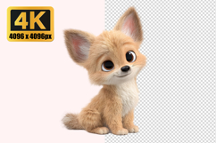 Baby Fennec Fox Transparent PNG Product Image 1