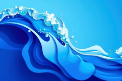 Blue Water Wave Background Product Image 1