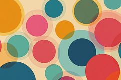 Colorful Circle Pattern Background Product Image 1