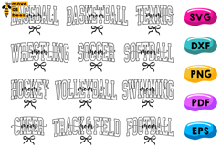 Sports Ball Mom SVG, PNG, Baseball, Basketball, Volleyball Product Image 1