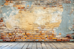 Old Brick Wall and Floor Background Wallpaper Product Image 1