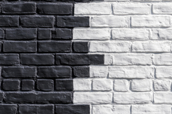 Black and White Brick Wall Background Wallpaper Product Image 1