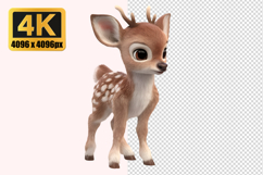 Young Deer Fawn Transparent PNG Product Image 1