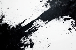 Black Ink Splashes on White Background Wallpaper Product Image 1