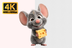Cute Cartoon Mouse Transparent PNG Product Image 1