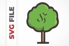 Cute Tree SVG File Product Image 1