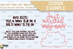 Wedding Wall Decor Laser Cut. Wedding Phrase SVG Product Image 2