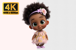 Adorable Cartoon Style Doll Transparent PNG Product Image 1