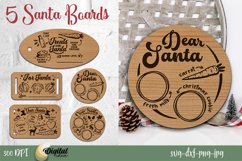 Santa Board Bundle SVG. Christmas Laser Cut Design. Product Image 1