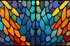 Stained Glass with a Symmetrical Pattern Background Product Image 1