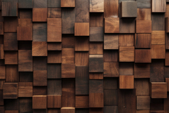 Wooden Abstract Squares Background Wallpaper Product Image 1