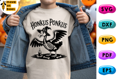 Honkus Ponkus Svg, Png, Silly Goose Skeleton, Halloween Svg Product Image 1