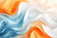 Abstract Orange and Blue White Waves Background Wallpaper Product Image 1