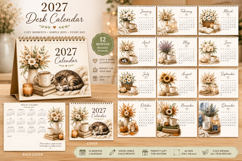 Cozy Boho 2027 Printable Calendar Product Image 1