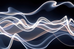 White Smoke Wave Background Product Image 1