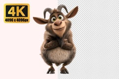 Calming Goat Transparent PNG Product Image 1