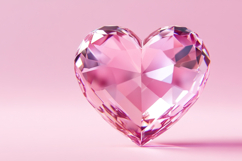 Pink Diamond Heart Background Wallpaper Product Image 1