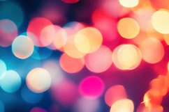 Colorful Bokeh Lights Background Wallpaper Product Image 1