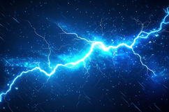 Blue Lightning Background Wallpaper Product Image 1