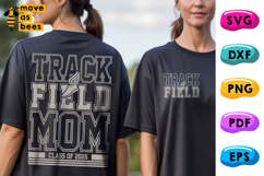 Track And Field Mom Svg, Png, Senior Class Of 2026 Mom Shirt Product Image 1