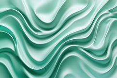 Abstract Green Waves Background Wallpaper Product Image 1