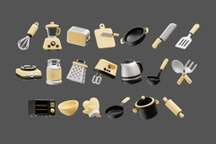 Kitchen Tools 3D Elements Product Image 2