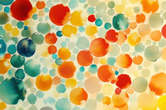 Watercolor Round Pattern Background Wallpaper Product Image 1