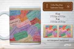 Book Club Ticket Mug Wraps PNG Bookish Library Sublimation Product Image 1