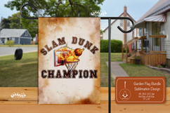 Basketball Garden Flag PNG Basketball Quote Yard Sign Product Image 1