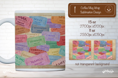 Book Club Ticket Mug Wraps PNG Bookish Library Sublimation Product Image 1