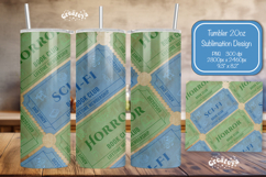 Book club Ticket tumbler wrap Reading Genre Sublimation png Product Image 1