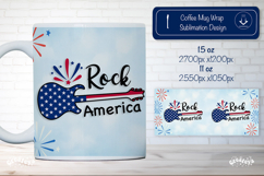 USA Patriotic 4th of July Mug Wrap American Sublimation png Product Image 1