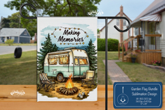 Summer Garden flag png Spring yard sign Camping sublimation Product Image 1